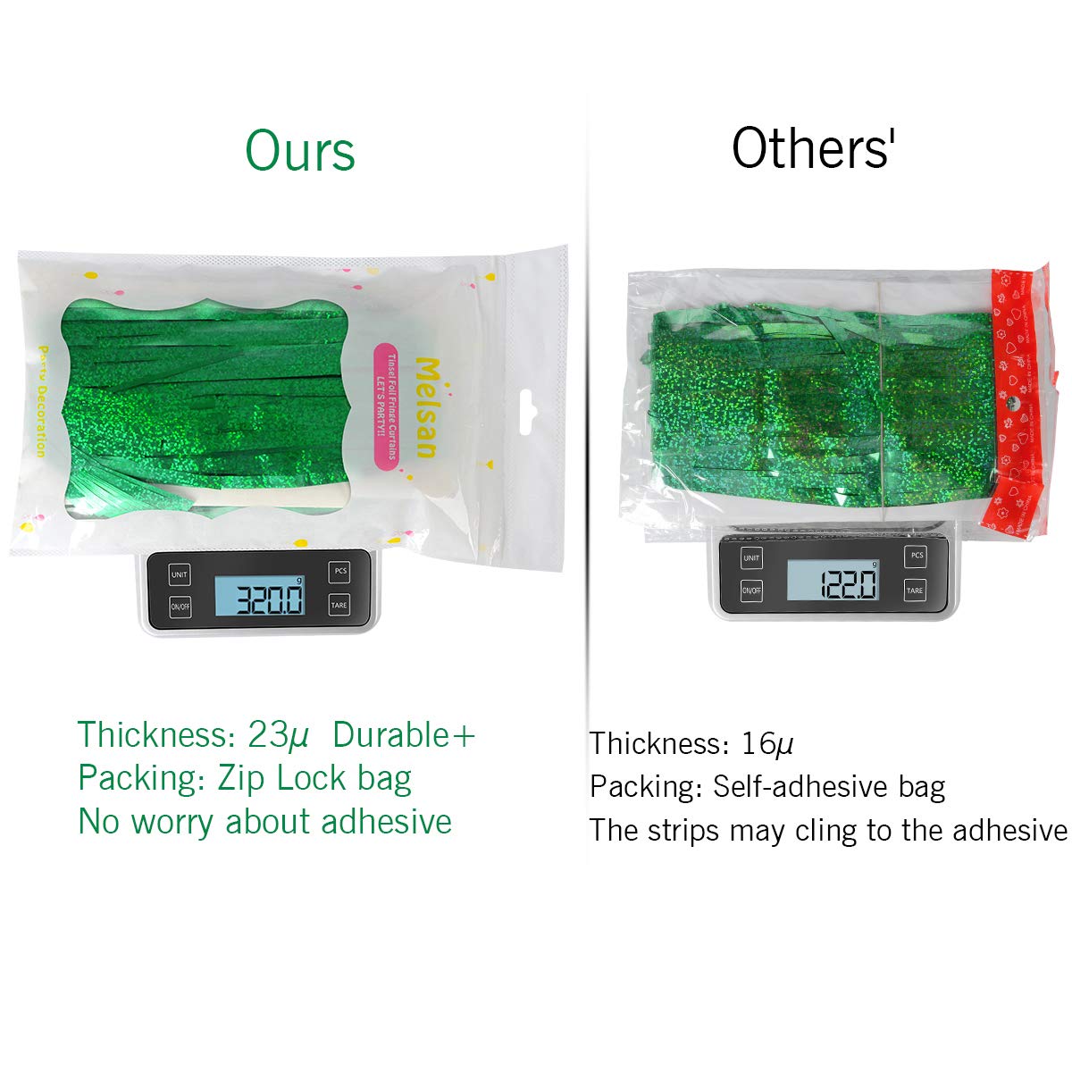 Melsan folded curtain stored in zip bag for reuse and tidy storage