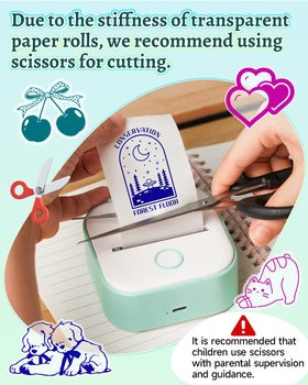 Memoqueen Phomemo T02 app screenshot of AI generation demonstrating fast sticker creation benefit