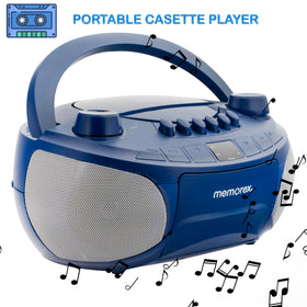 Memorex AM/FM radio tuner with adjustable antenna for clear reception
