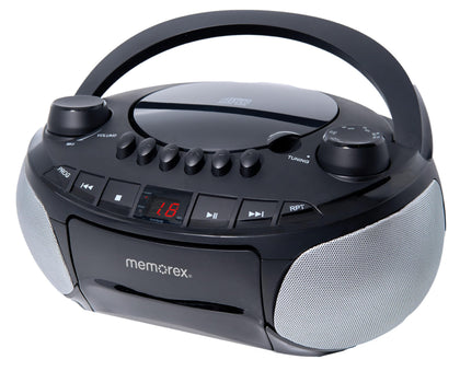 Memorex front panel showing buttons and speaker for easy control