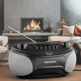 Memorex playing from smartphone via aux for seamless streaming