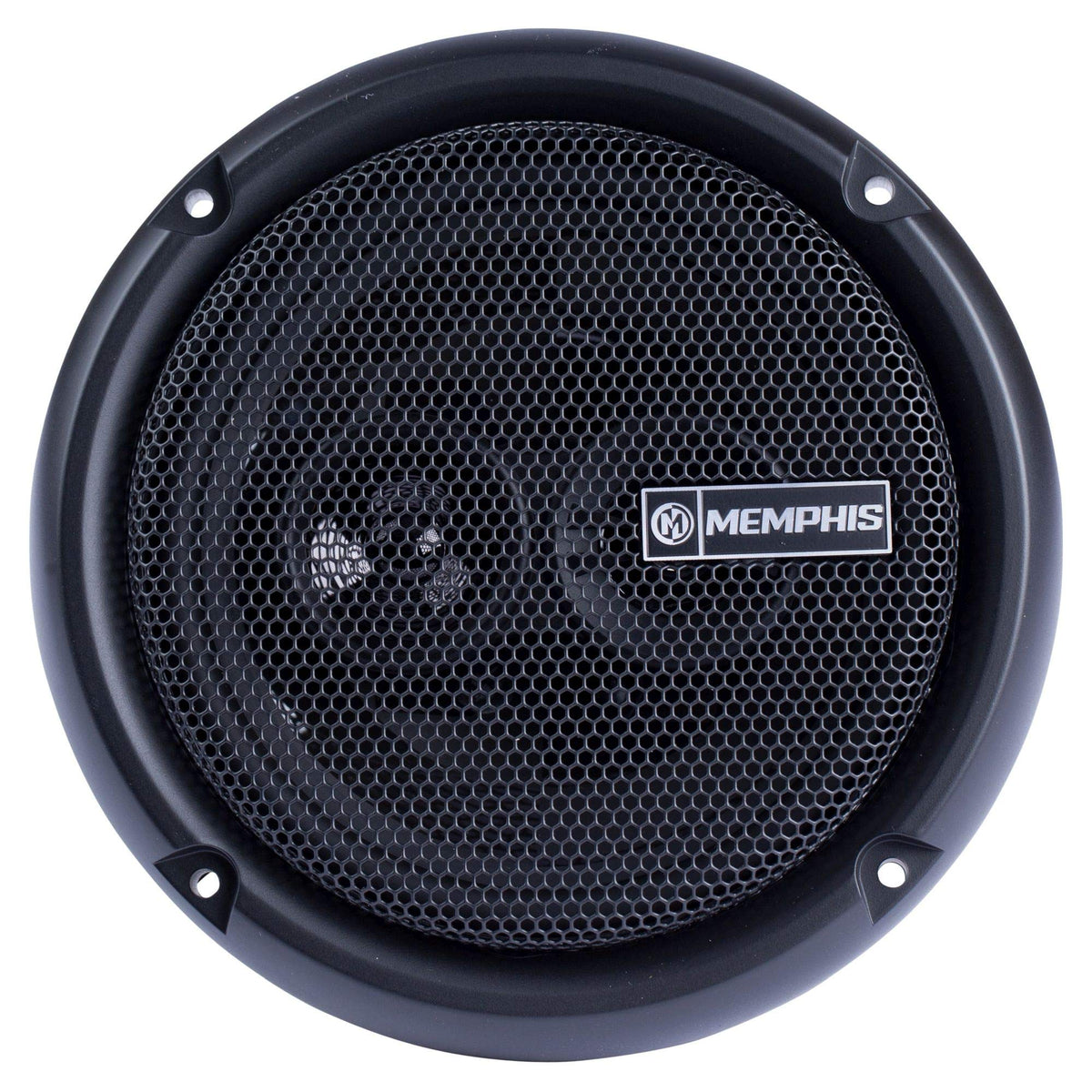 Memphis PRX603 woofer cone closeup reveals strong mid-bass response.