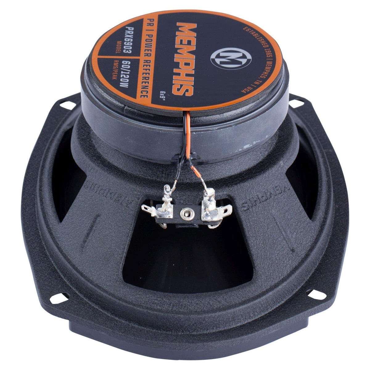 Memphis PRX6903 side profile showing slim depth for vehicle mounting.