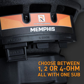 Memphis PRXL12FT flex triple voice coil enables versatile impedance options