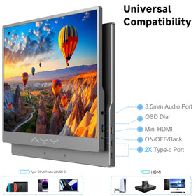 Memzuoix magnetic leather cover shields screen and doubles as an adjustable stand.