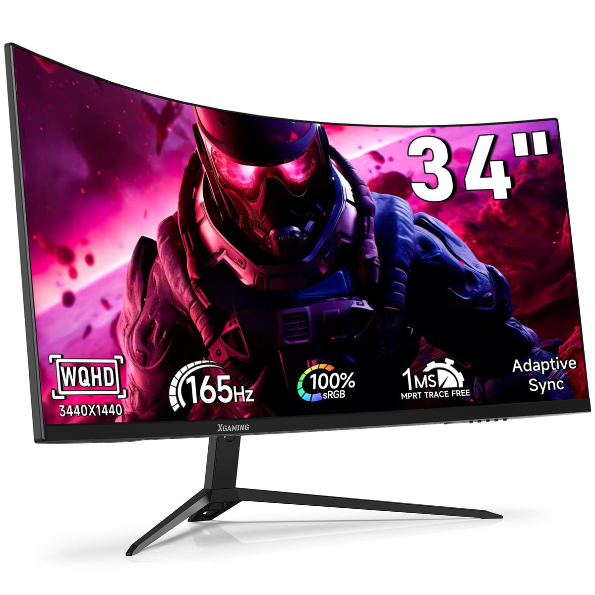Memzuoix Monitor Gaming front view on a 34-inch ultrawide screen for immersive play