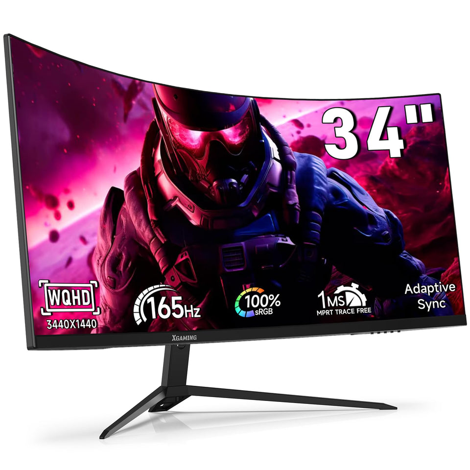 Memzuoix Monitor Gaming front view on a 34-inch ultrawide screen for immersive play