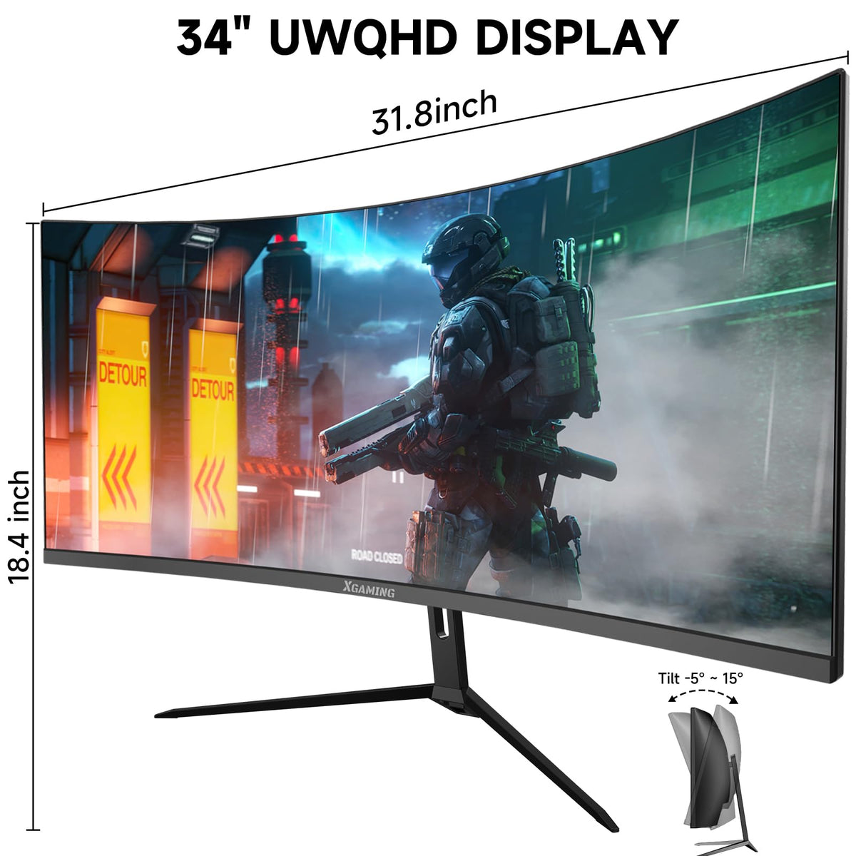 Memzuoix Monitor Gaming packaging and included accessories