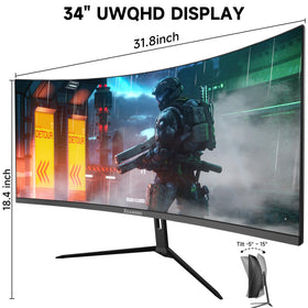 Memzuoix Monitor Gaming packaging and included accessories