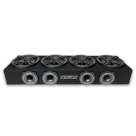 MENACE AUDIO VoiceBOX 4x6.5 midrange enclosure front view with integrated crossover