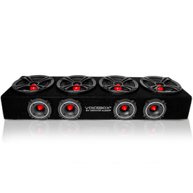 MENACE AUDIO VoiceBox 4x6.5 red front view for high SPL midrange.