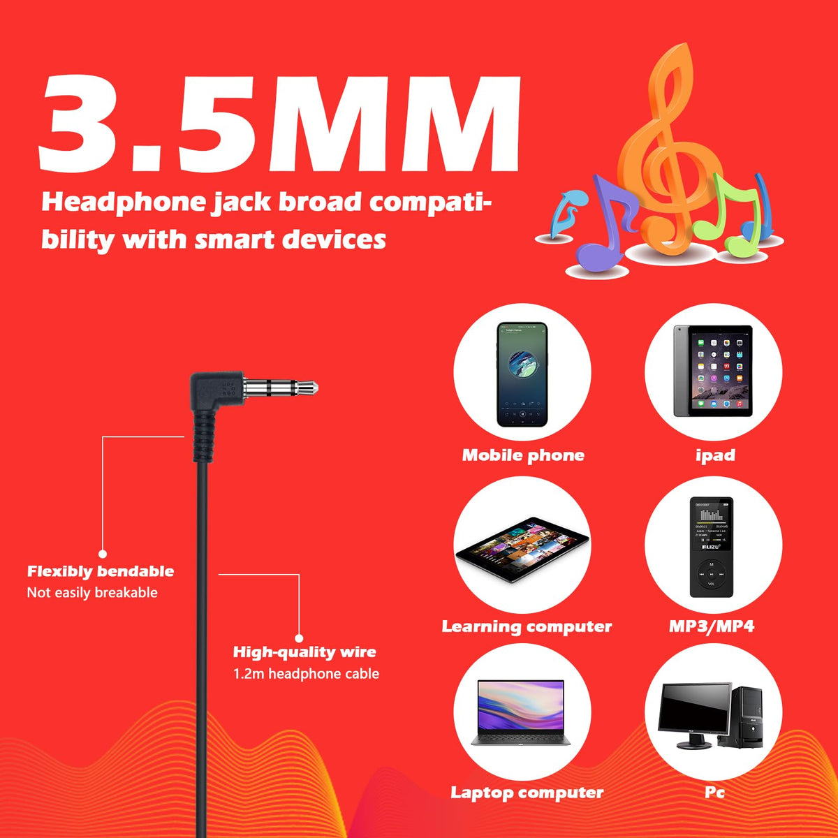 MENGLALA ruggedized 3.5mm plug detail for long-lasting reliability