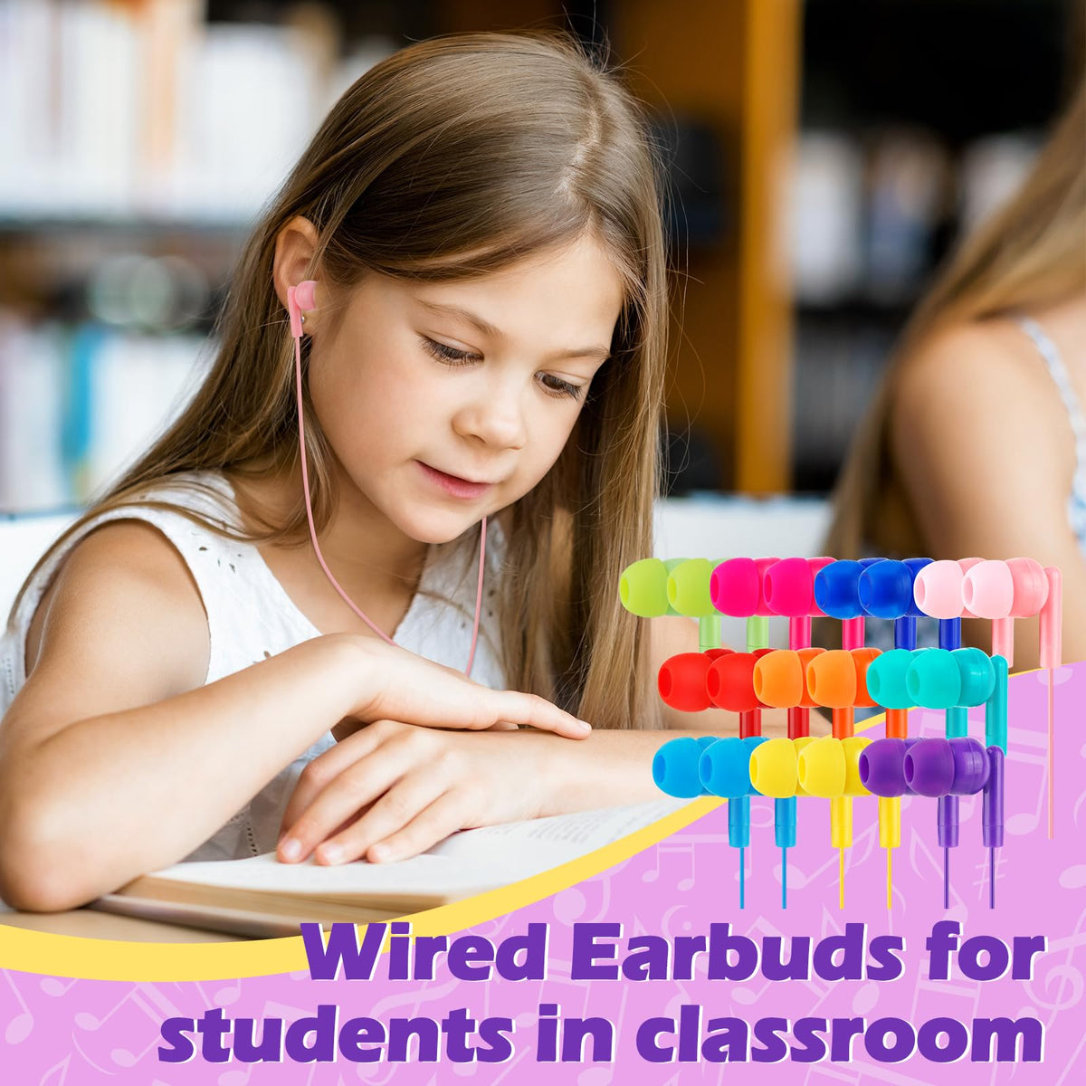 MENGLALA comfortable soft earcaps for long classroom wear.