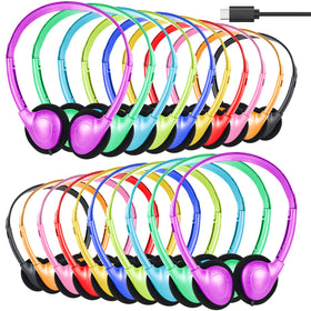 MENGLALA USB-C headphones 20 pack in box, ideal for classroom sharing.