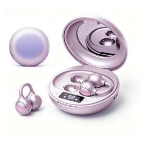 Menglang clip-on earbuds with open-ear design for comfortable listening during workouts