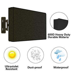 Close-up of Menkow 600D Oxford cloth exterior for outdoor TV cover