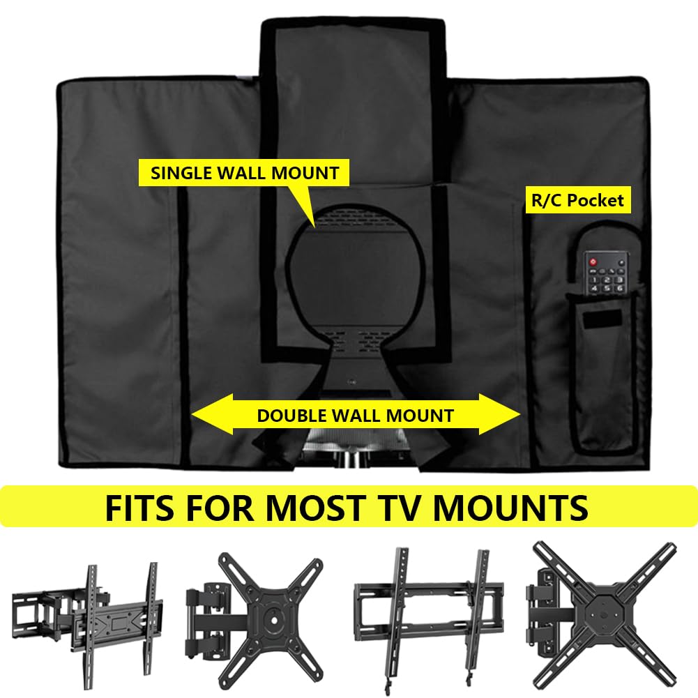 Soft interior lining shields the TV screen from scratches.