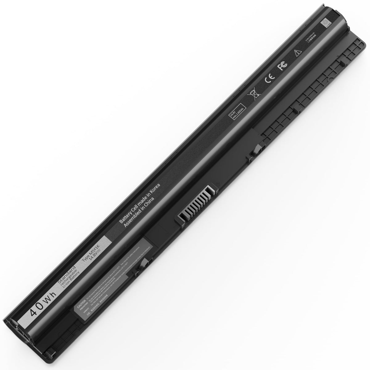 Menlonigt Dell Inspiron 40Wh M5Y1K front view battery for reliable daytime use