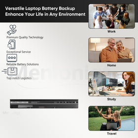 Product in use on a desk showing uninterrupted power during work