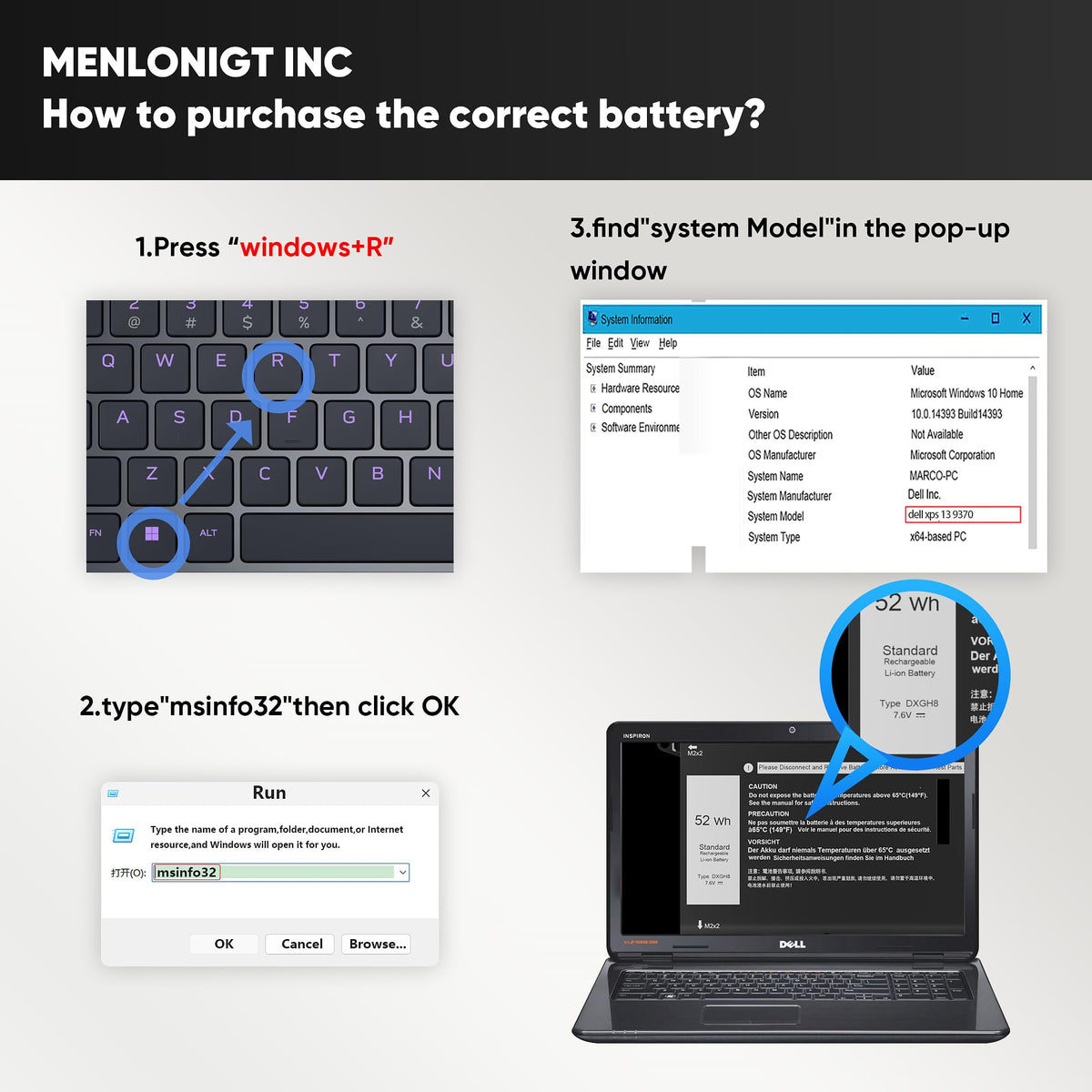 Menlonigt DXGH8 next to a ruler to show compact size and correct form factor