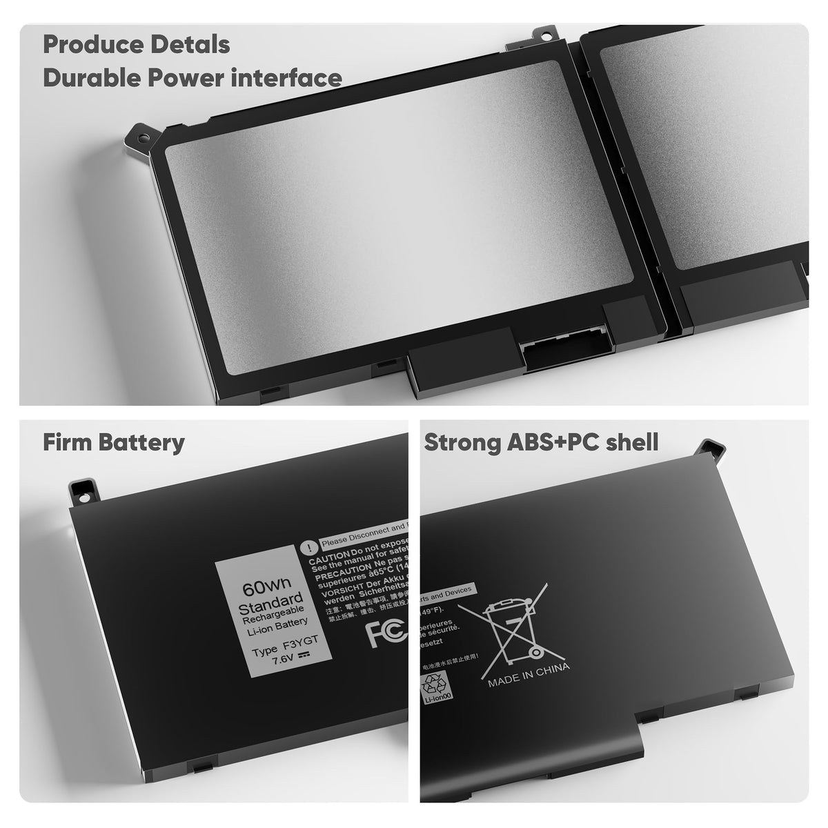 Menlonigt F3YGT installed in Dell Latitude demonstrating instant power