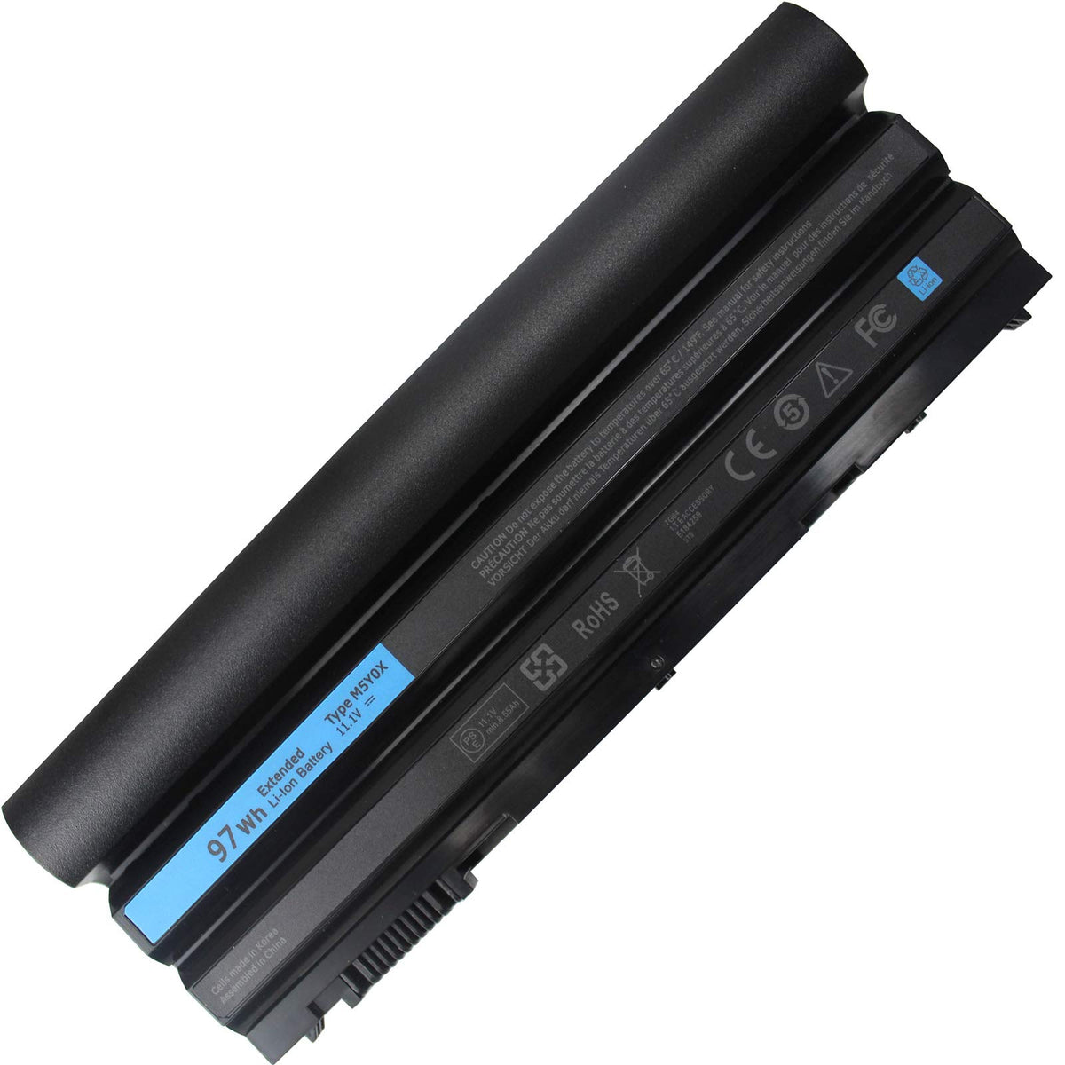 Menlonigt battery front view showing shape and connectors for quick identification and confident fit