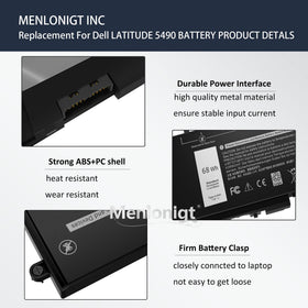 Menlonigt installed in Dell Latitude 5490 for restored battery life benefit