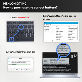 menlonigt battery installed in Dell XPS 15 showing easy replacement benefit