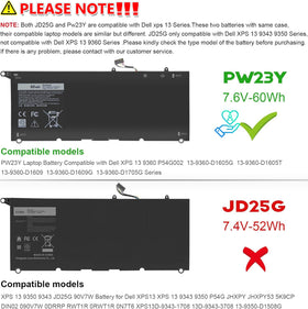 Menlonigt PW23Y top label close-up with specifications for correct model match