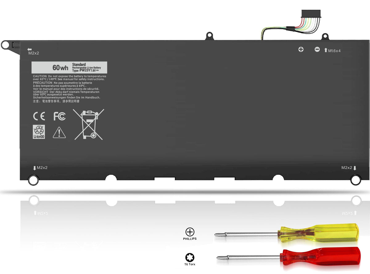 Menlonigt PW23Y front packaging showing battery and accessories, reliable replacement