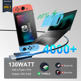 Menlonigt wide input 100-240V supports international travel and outlets.
