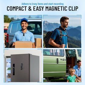 Meoilkolnm mini body camera uses loop recording for continuous footage.