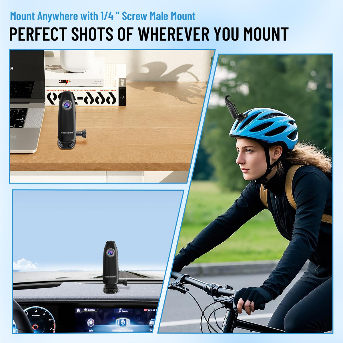 Meoilkolnm wearable POV camcorder captures first-person moments during walks.