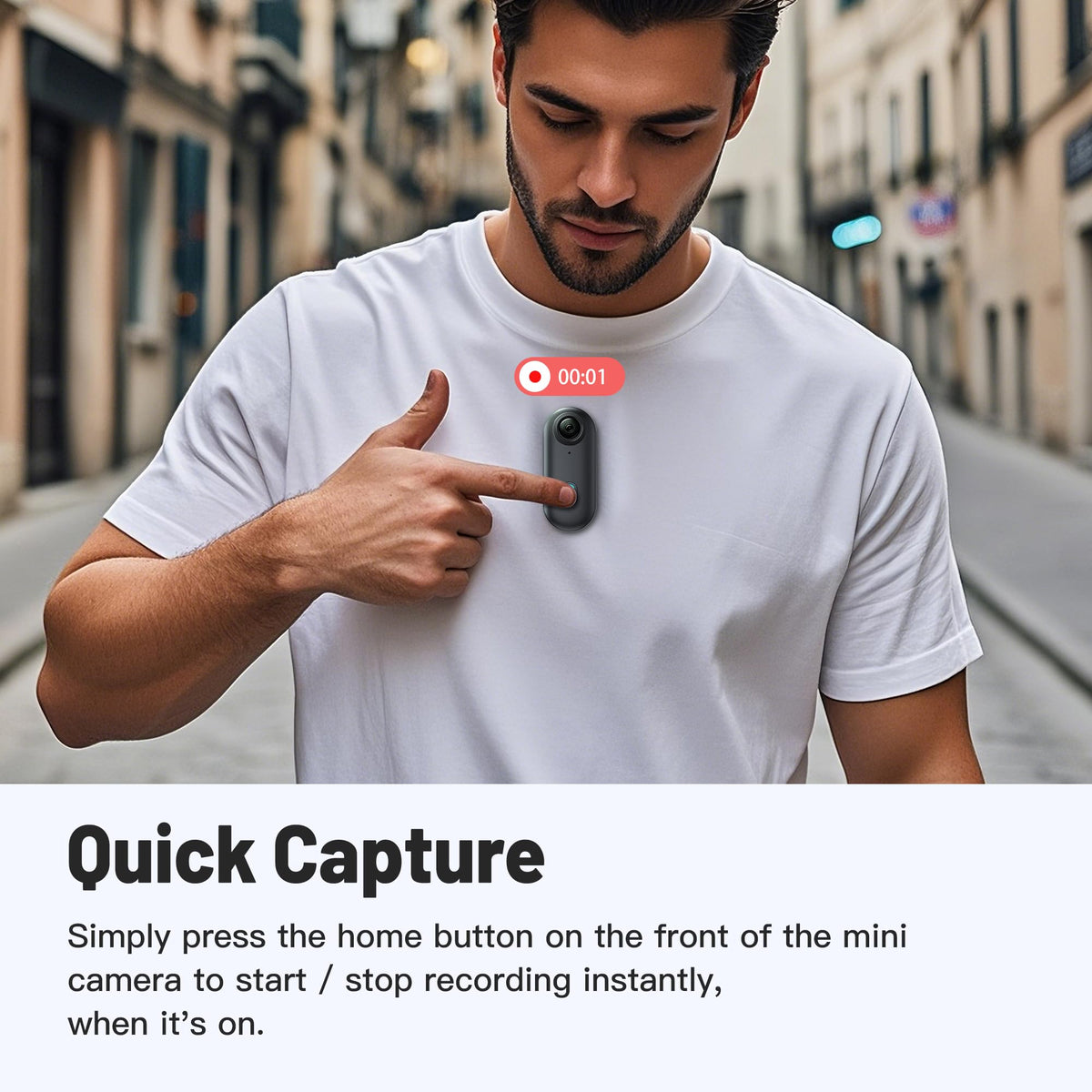 Meoilkolnm portable back clip with 360° rotation for flexible angles