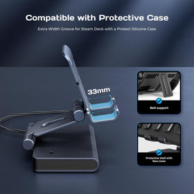 MEPATEM weighted base detail that stabilizes the dock to prevent wobble