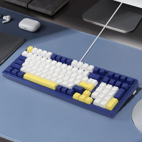 Merdia closeup of ABS keycaps highlighting texture and durable characters