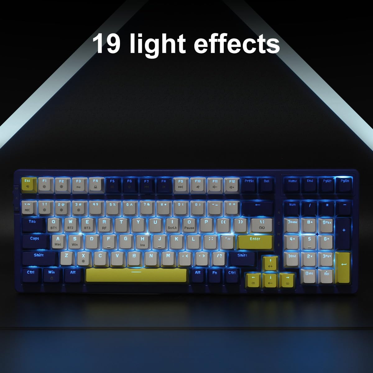 Merdia side profile showing foldable feet and stable adjustable typing angle