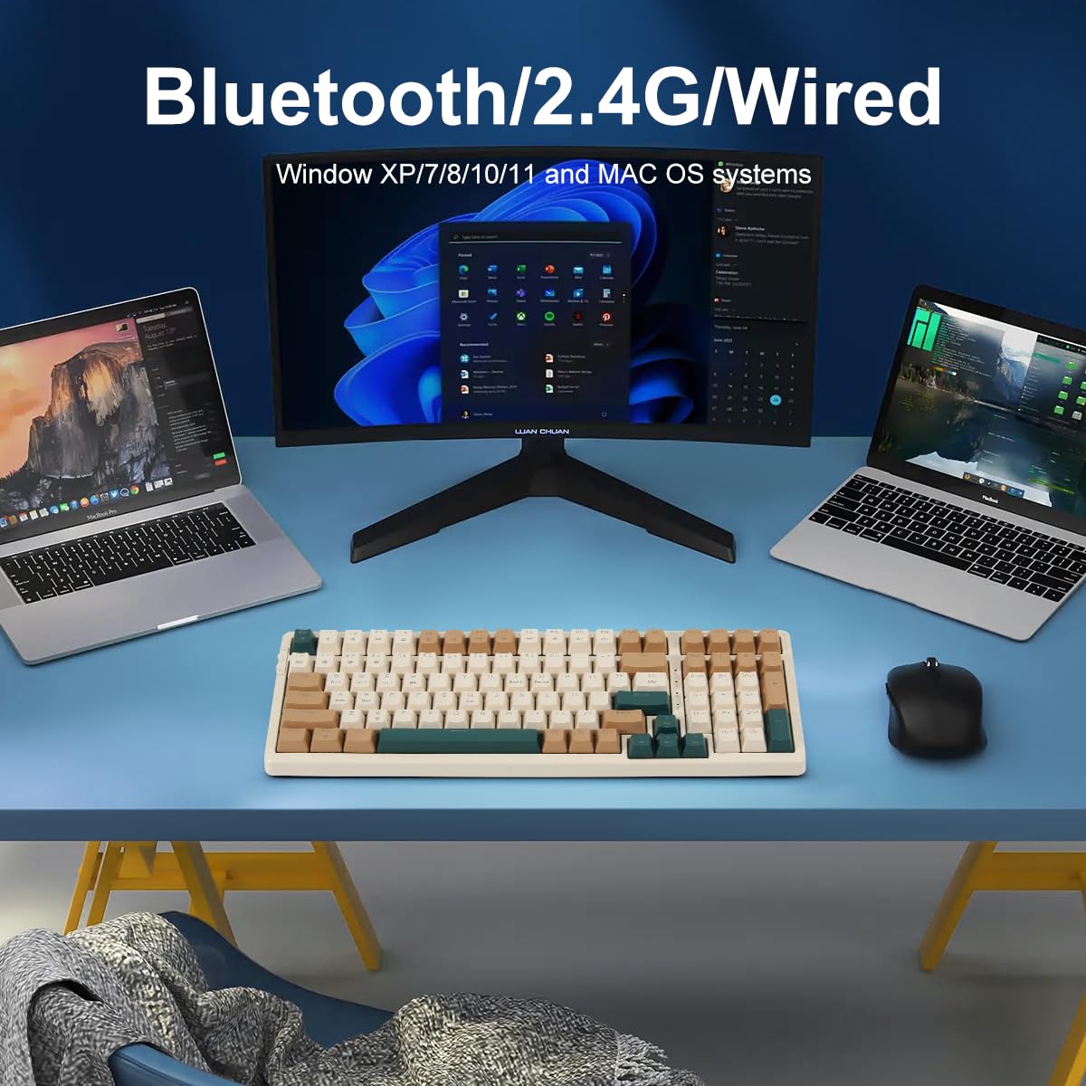 Merdia side profile showing USB-C port for fast charging and wired connection