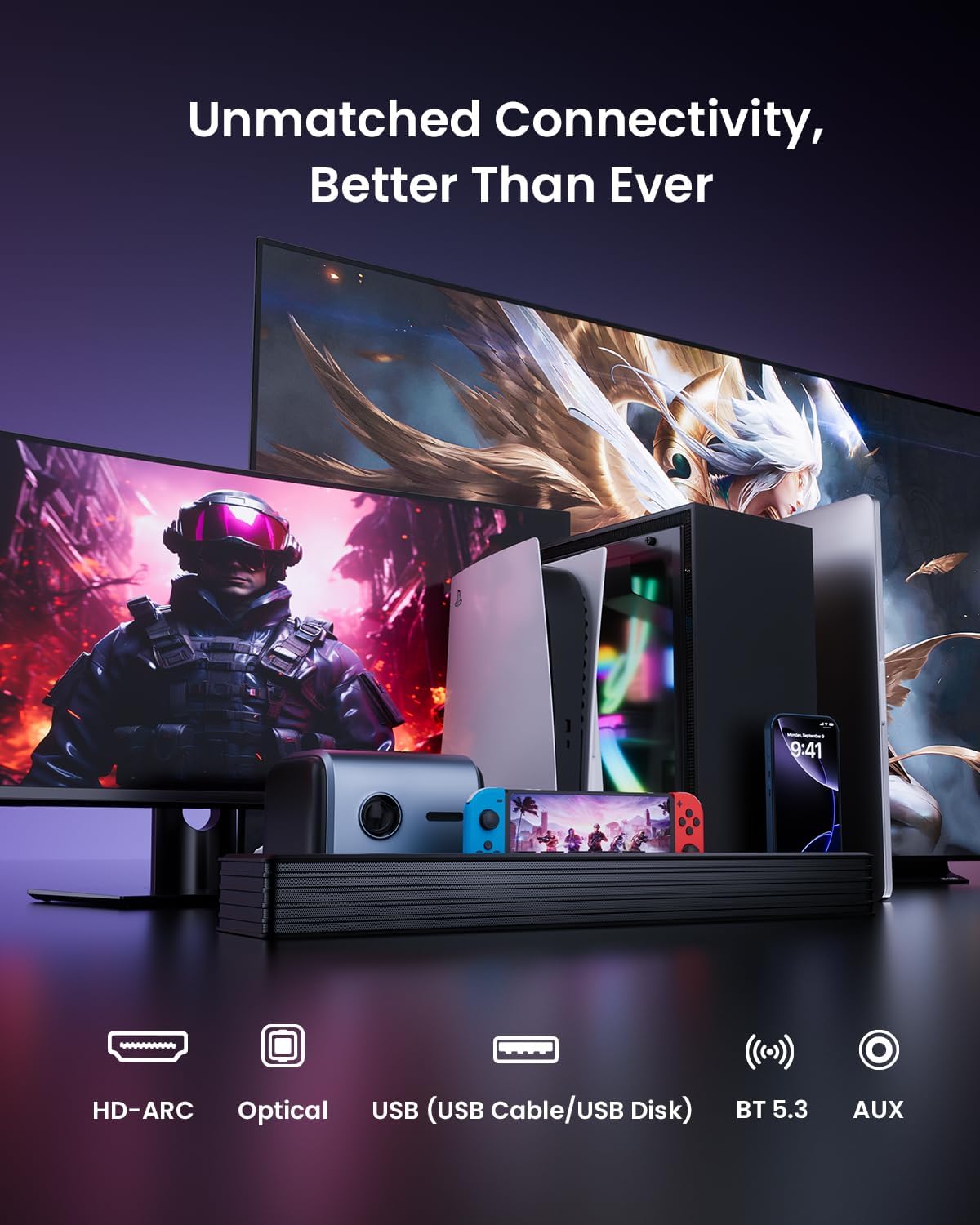 MEREDO G38 USB connectivity enables easy PC and laptop setup