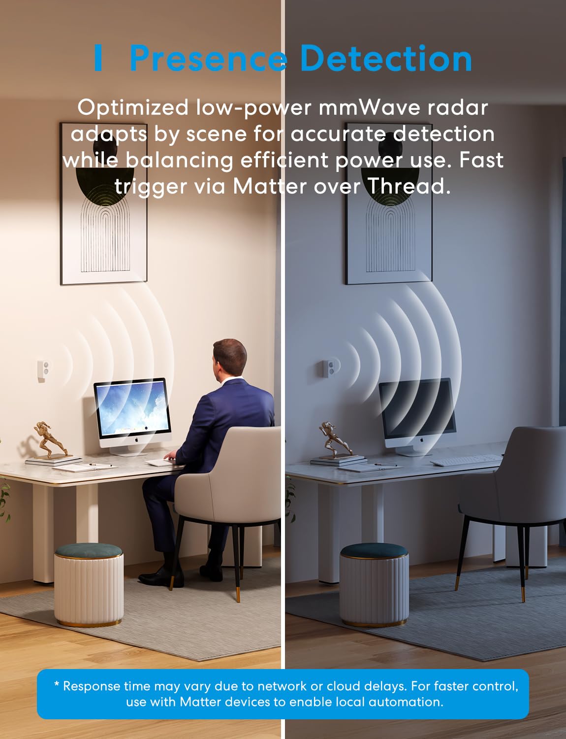 Meross MS605 360-degree rotatable stand enabling flexible placement