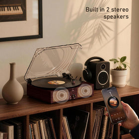 Mersoco back panel showing AUX and RCA ports, allows external speaker connection
