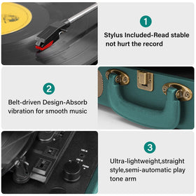 Mersoco rear panel with RCA and AUX ports enabling external speaker connections