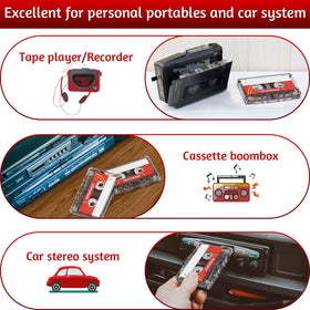 Mersoco blank cassette tape works with car stereos for convenient recordings