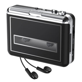 Mersoco cassette player front view for portable nostalgia and easy digitization.