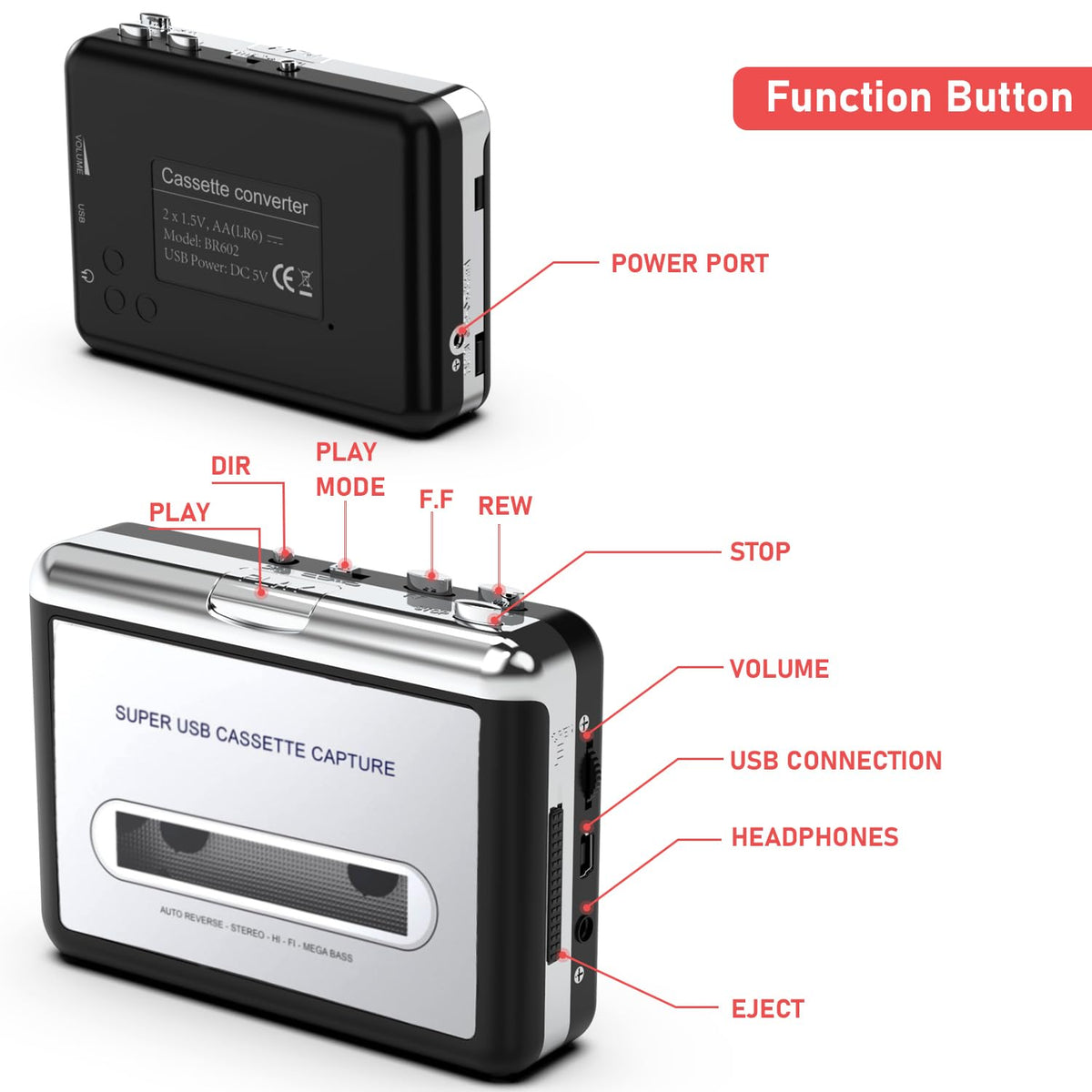 Mersoco cassette-to-digital conversion demonstrates simple MP3 transfer.