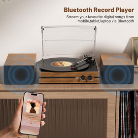 Mersoco dual stereo speakers deliver immersive vinyl audio