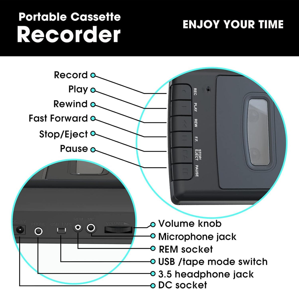 Mersoco external microphone connection for flexible setups