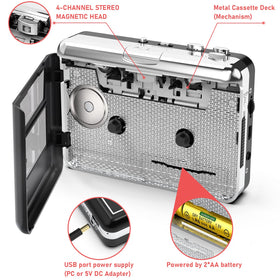Mersoco HD stereo output enables rich listening with headphones.