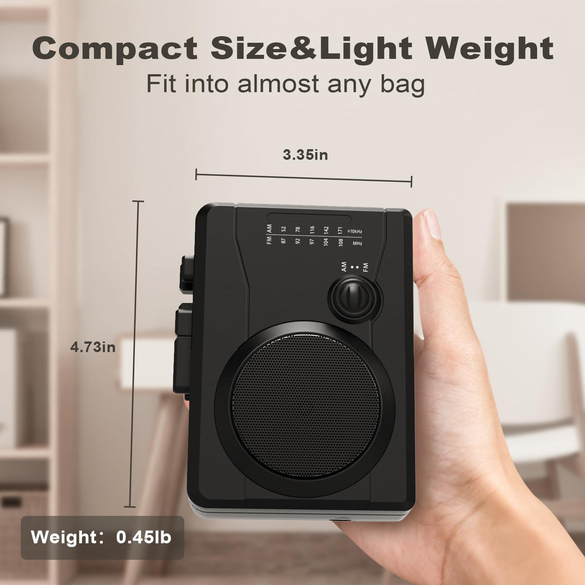 Mersoco lightweight portable design ideal for travel and home use
