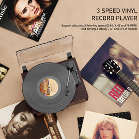 Mersoco platter with a 12-inch record gently tilted, ensures correct record alignment